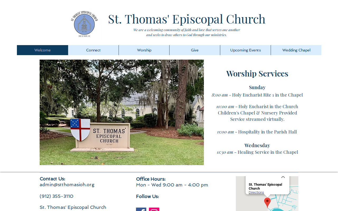 St Thomas Thrift Store website preview