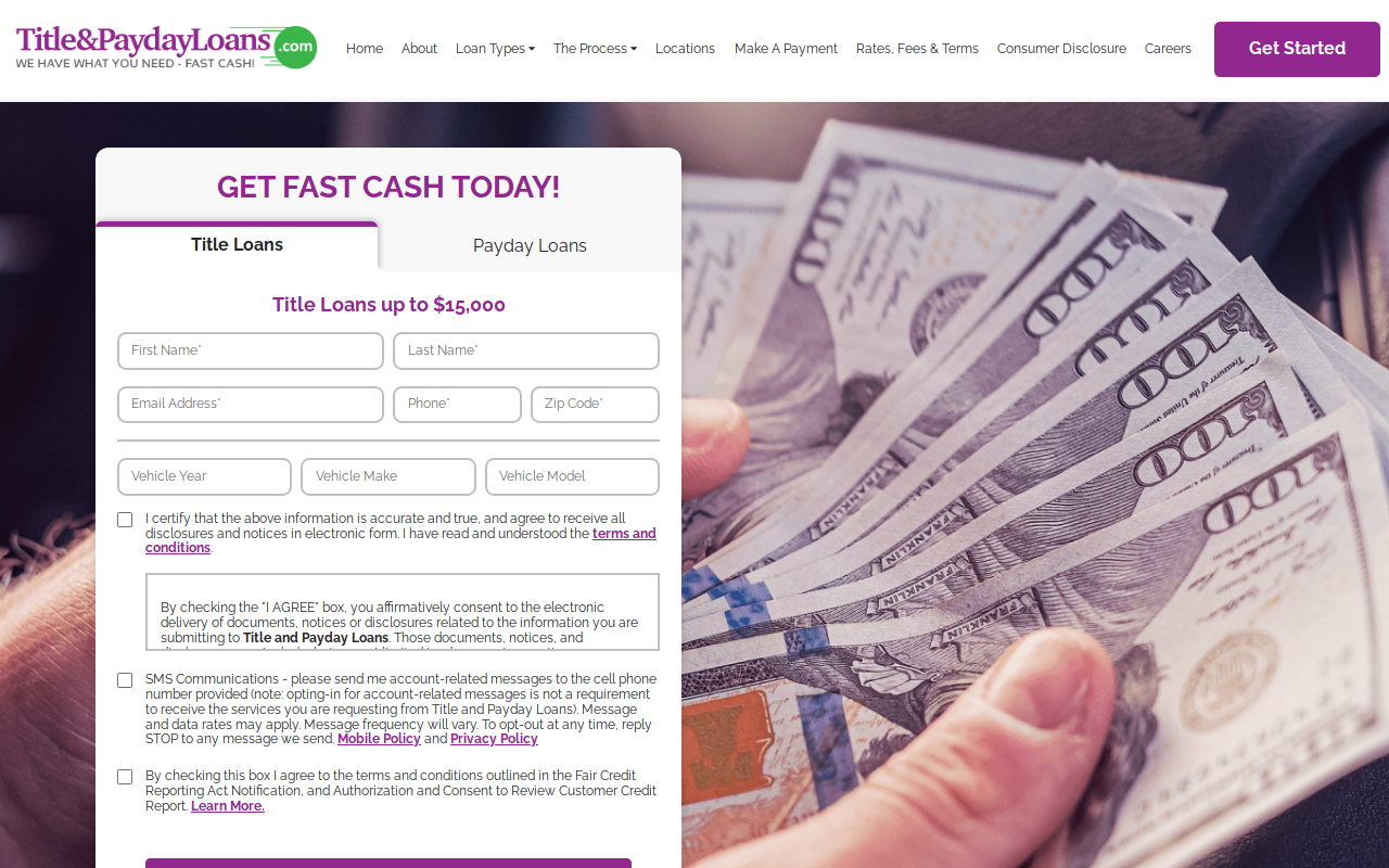 Express Pawn website preview