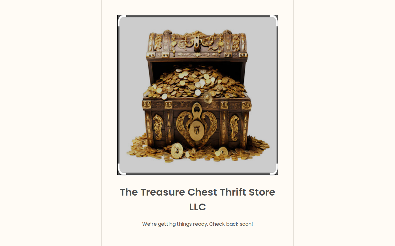 Grace's Treasure Chest website preview