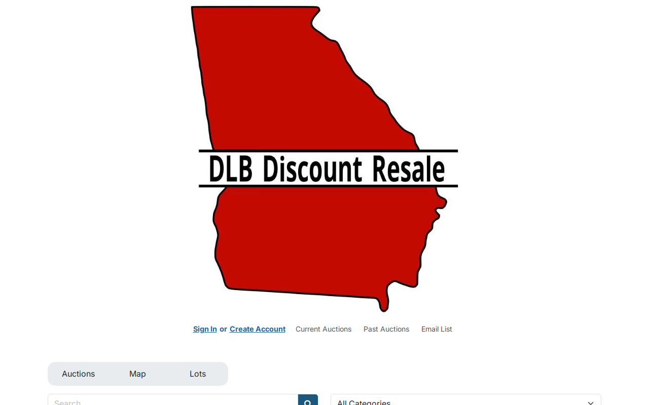 DLB Discount Resale Thrift Market website preview