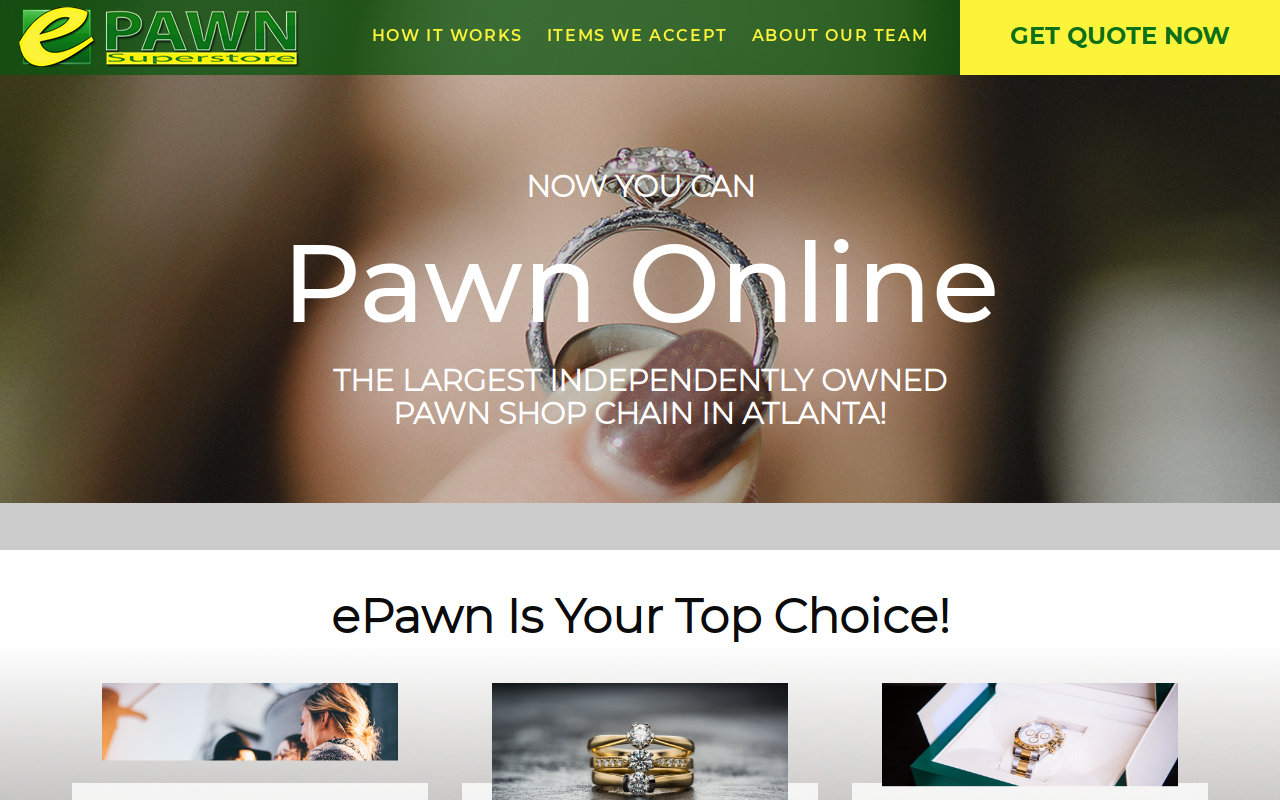 Villa Rica Epawn website preview
