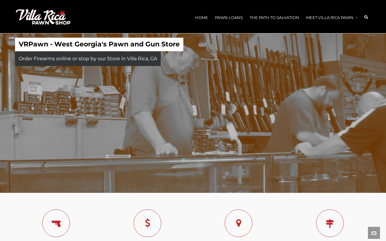 Villa Rica Pawn Shop website preview