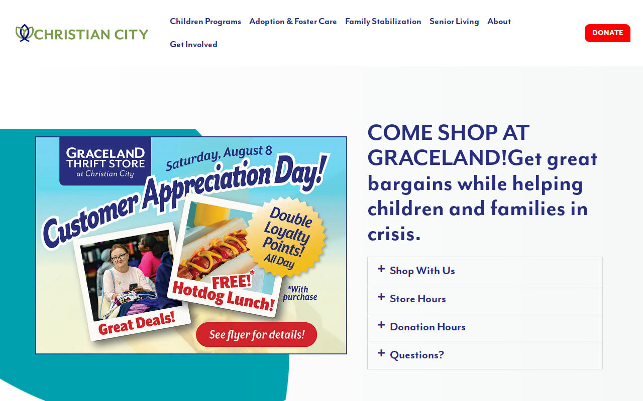 Graceland Thrift Store website preview