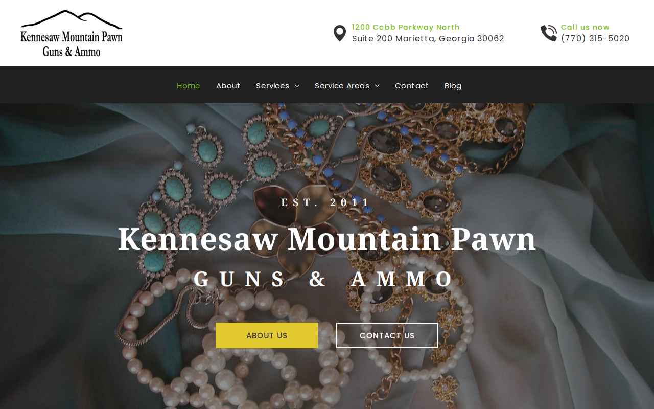 Kennesaw Mountain Pawn website preview