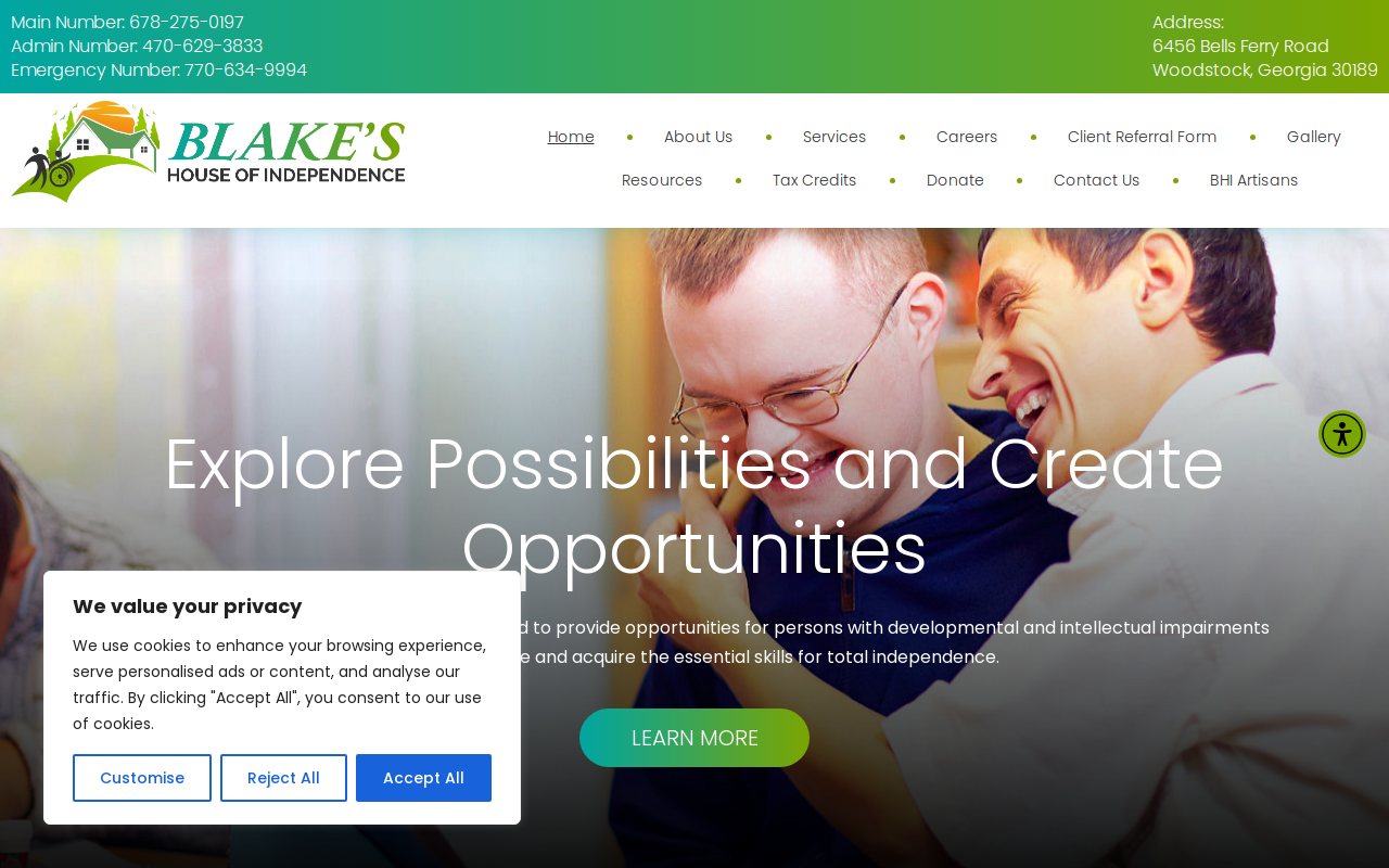 Upscale Thrift (blake's House Of Independence) website preview
