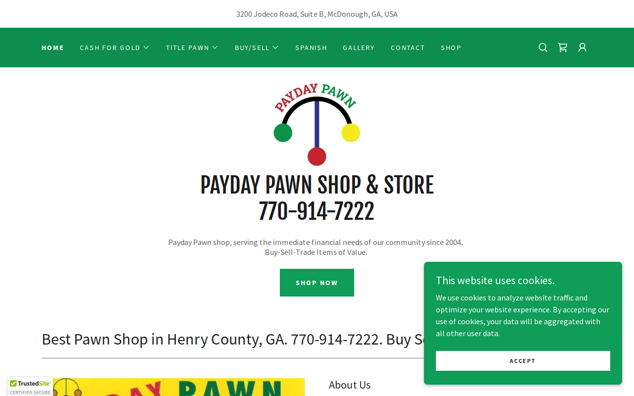 Payday Pawn website preview