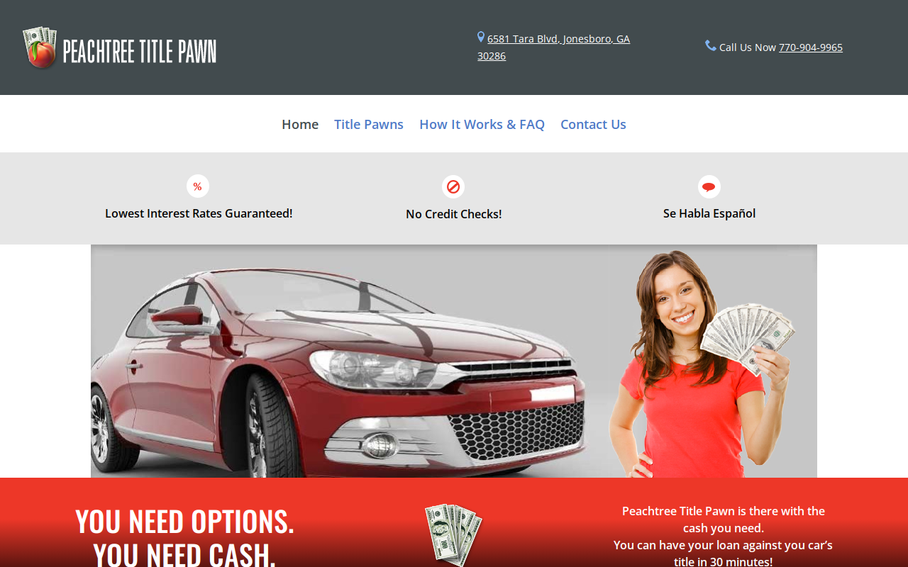 South Title Pawn website preview