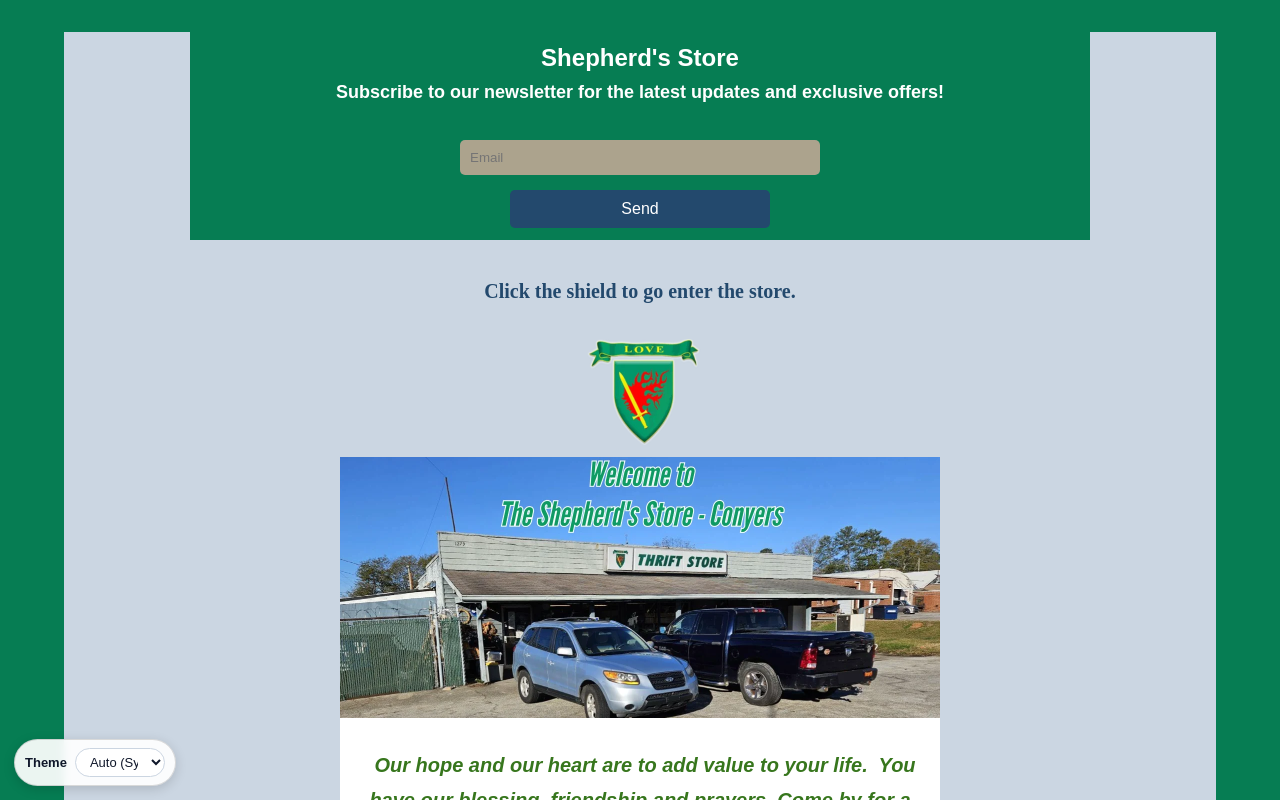 Shepherd's Store website preview