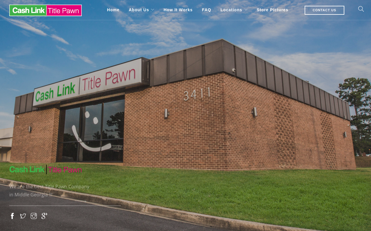 Cash Link Title Pawn website preview