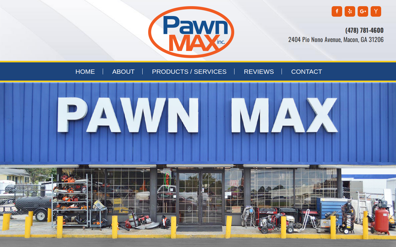 Pawn Max website preview