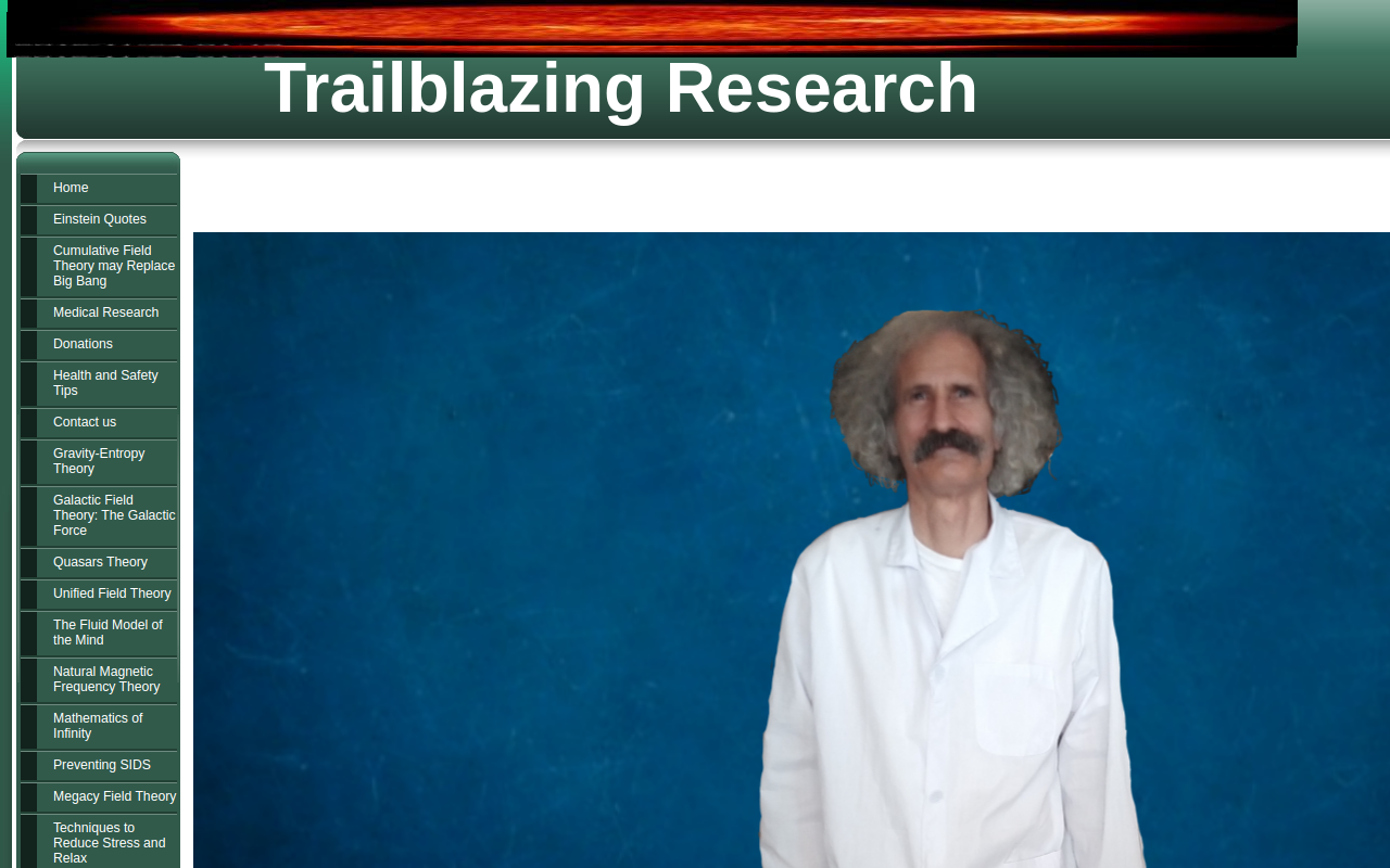 Trailblazing Research Thrift Store website preview