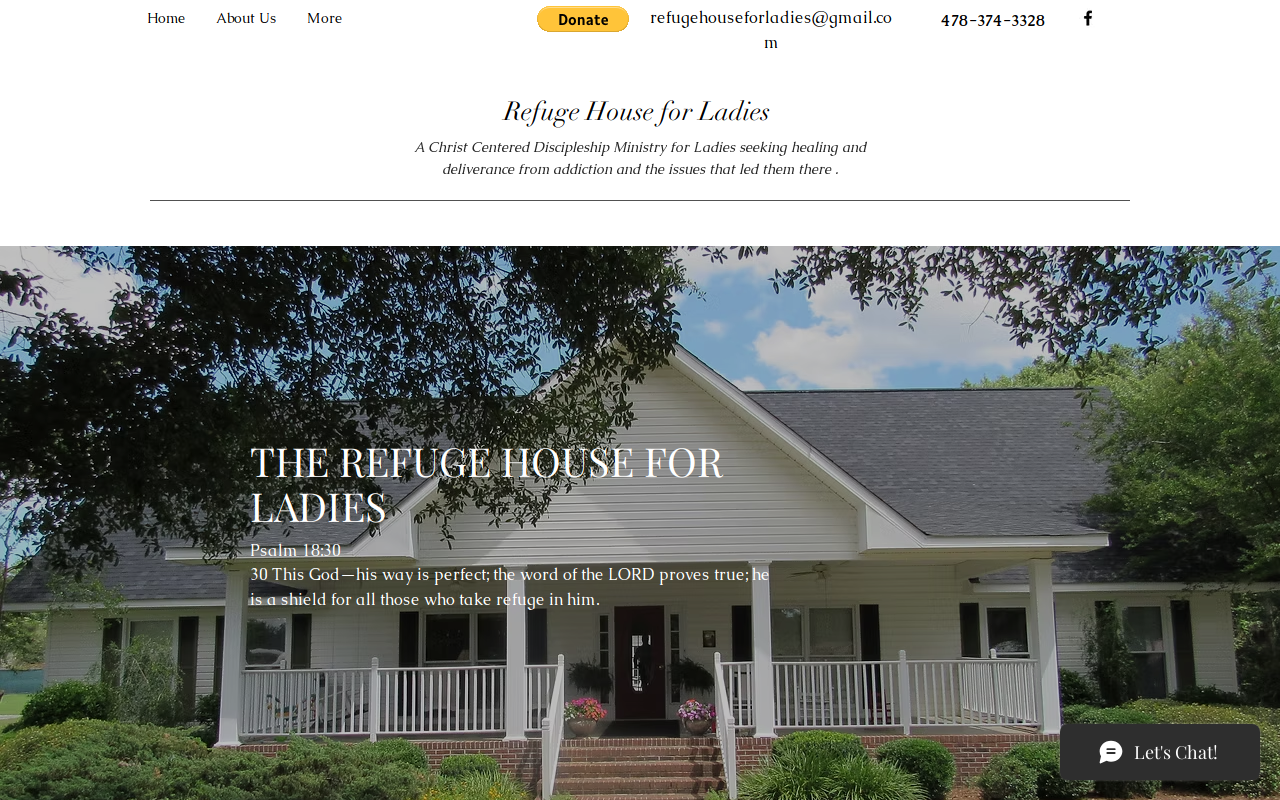 The Refuge House Thrift Store & more website preview