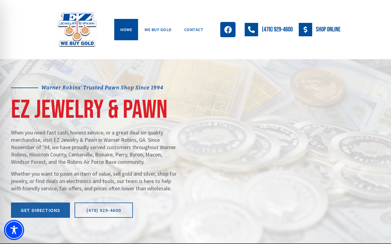 E Z Jewelry and Pawn website preview