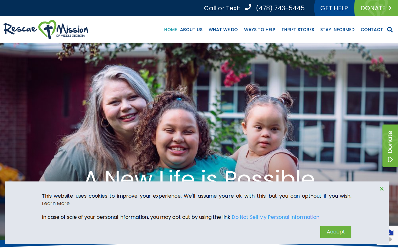 Rescue Mission Bargain Center & Barn Center website preview