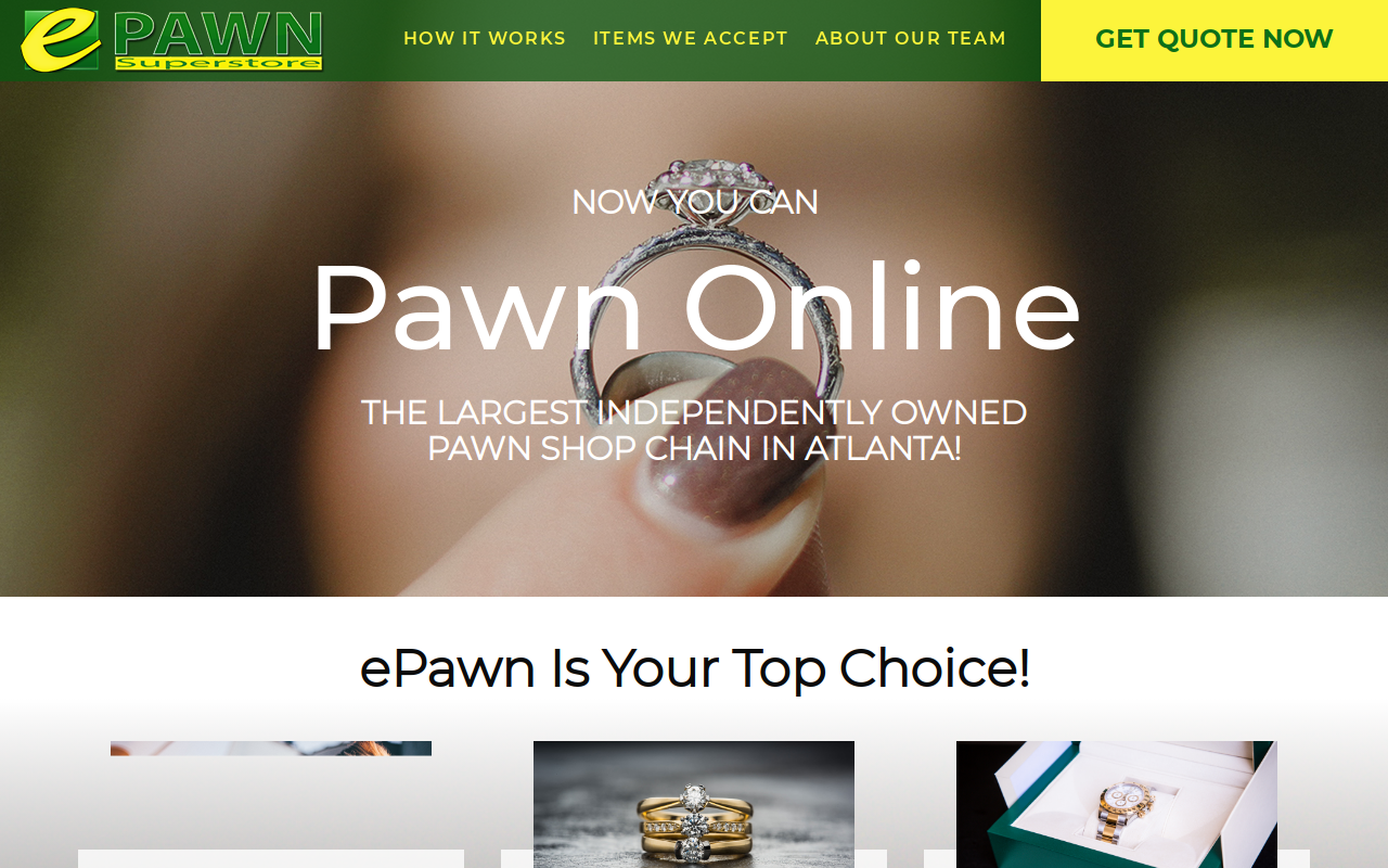 E Pawn Atlanta website preview