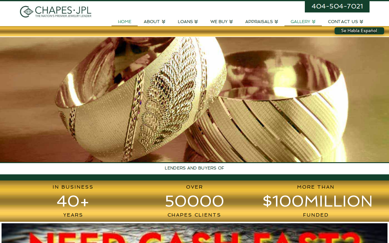 Chapes-jpl - Atlanta Jewelry Diamonds Loans website preview