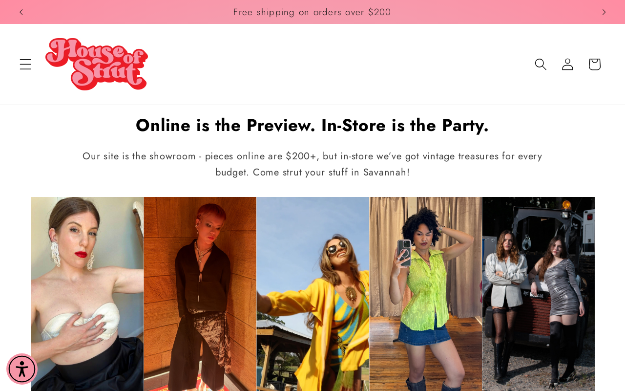 House of Strut website preview
