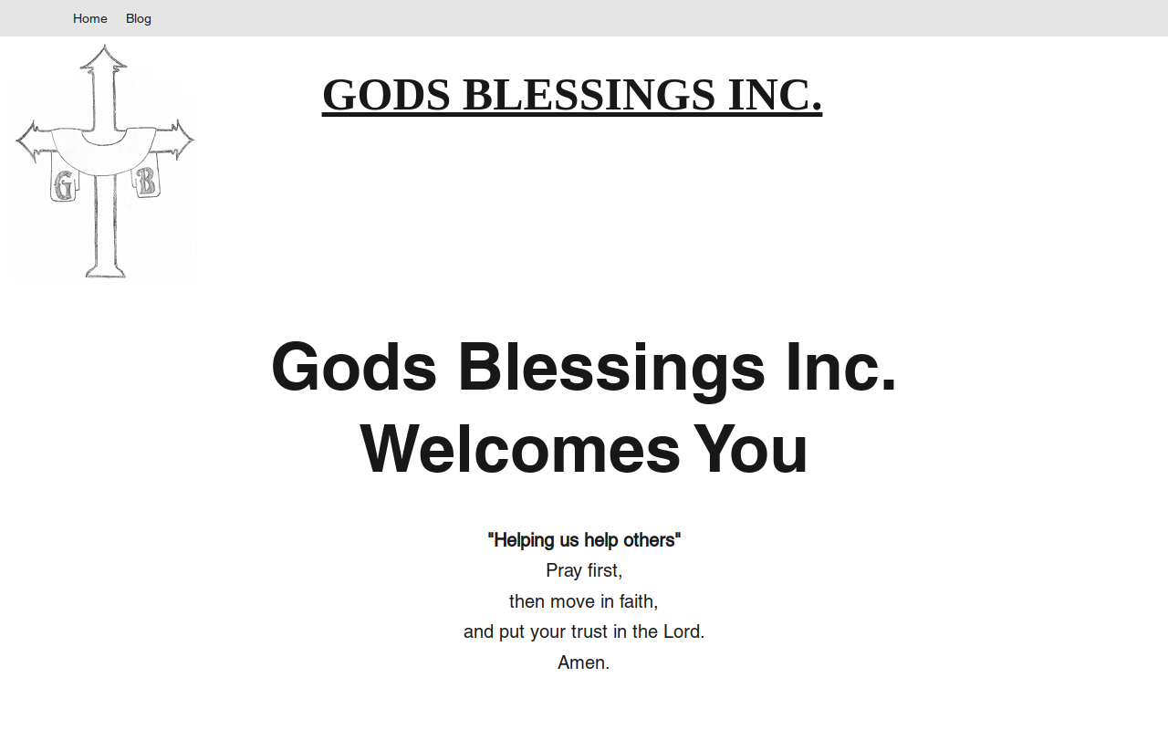 God's Many Blessings website preview