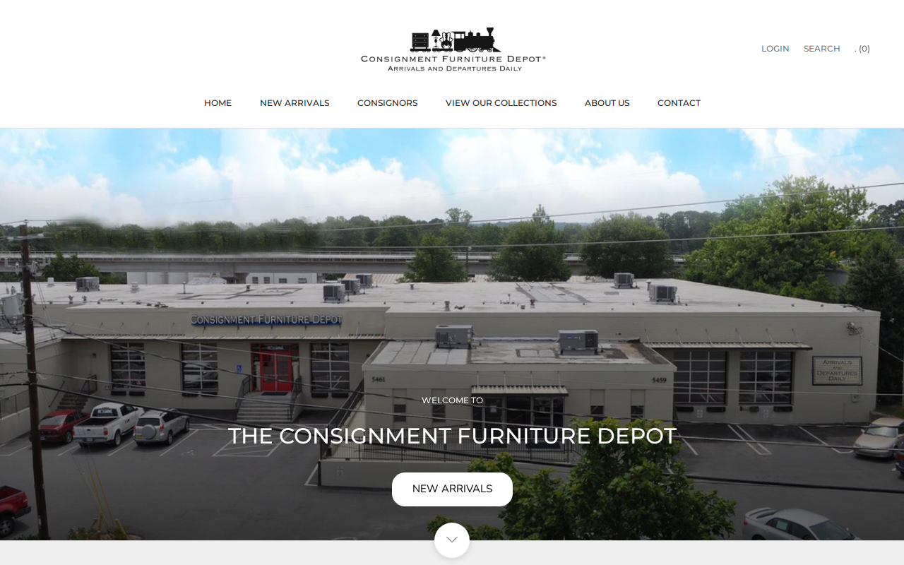 Consignment Furniture Depot website preview