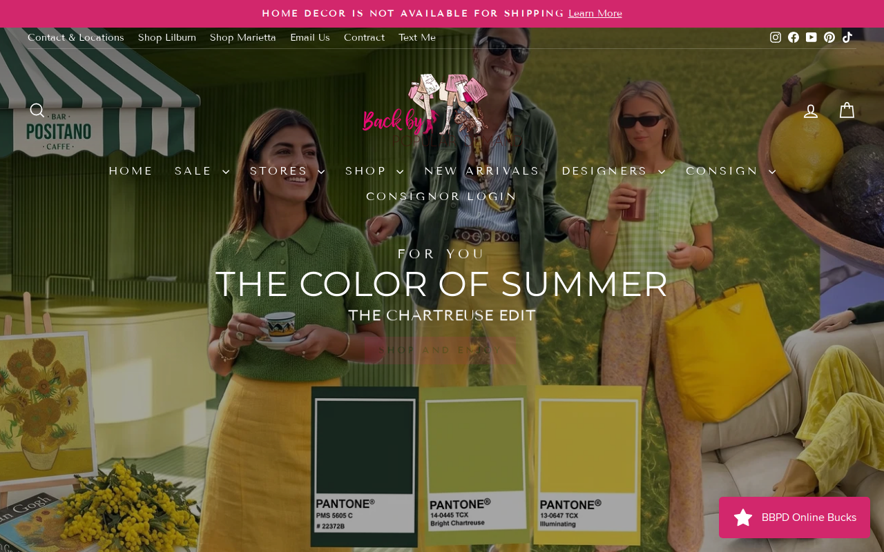 Back By Popular Demand website preview