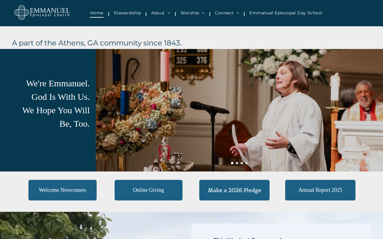 Emmanuel Episcopal Thrift House website preview