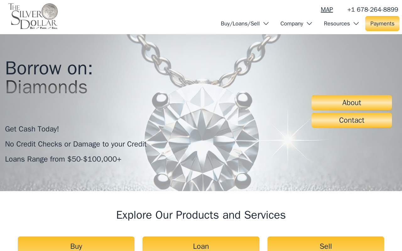 Silver Dollar website preview
