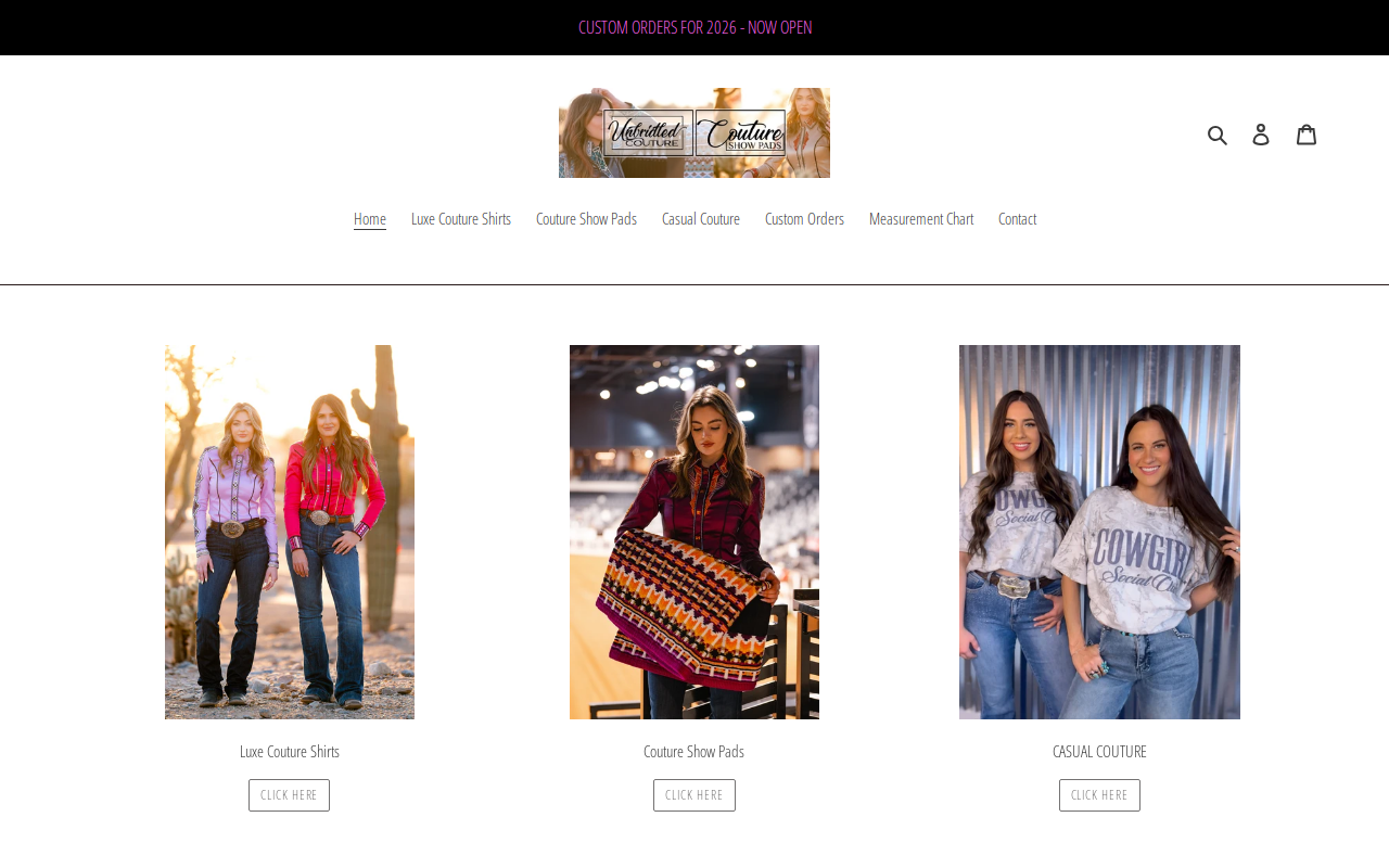 Unbridled Couture website preview