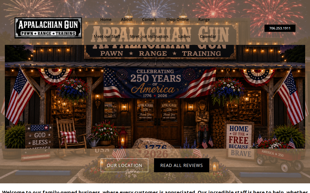 Appalachian Gun & Pawn website preview