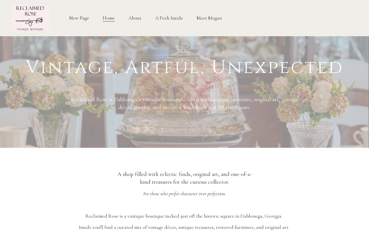 Reclaimed Rose website preview