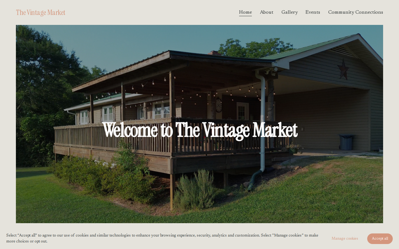 The Vintage Market website preview