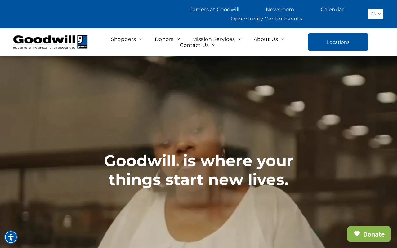 Goodwill Store Fort Oglethorpe website preview