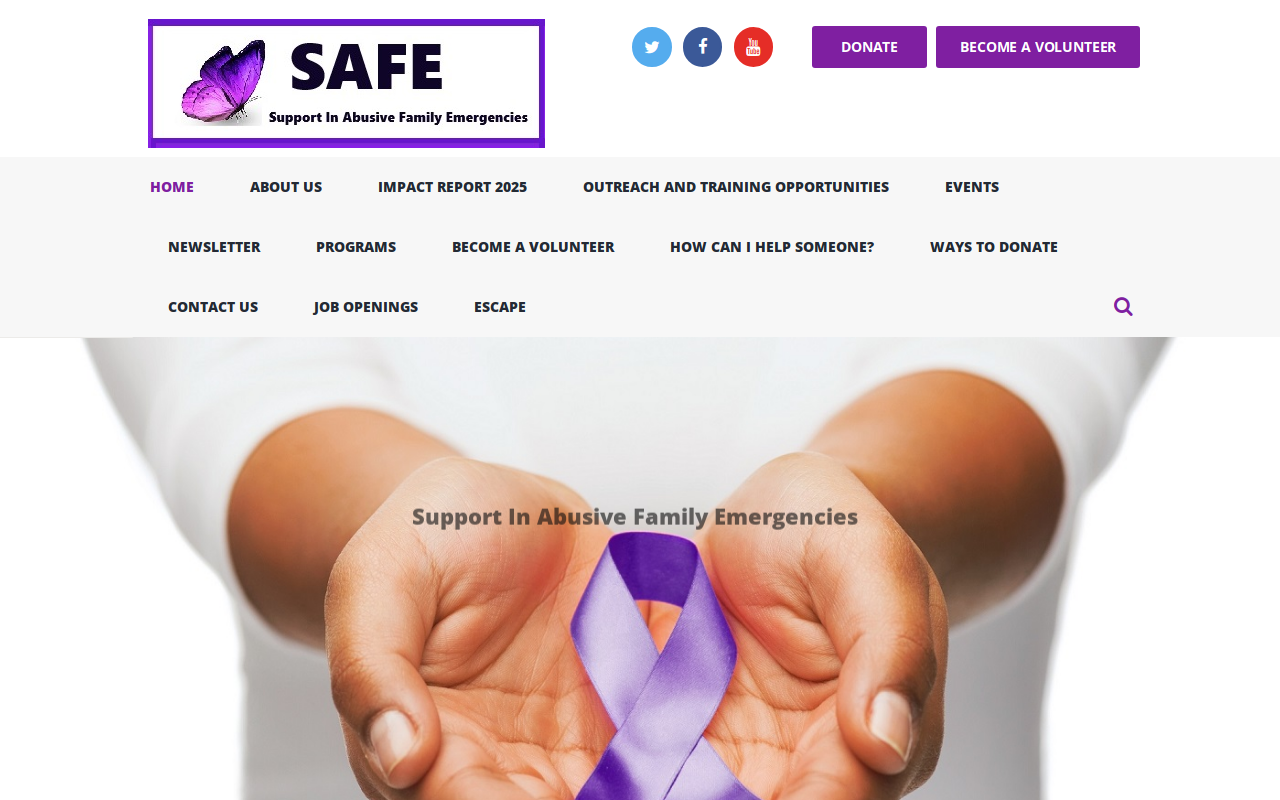 Safe Again Thrift Store website preview