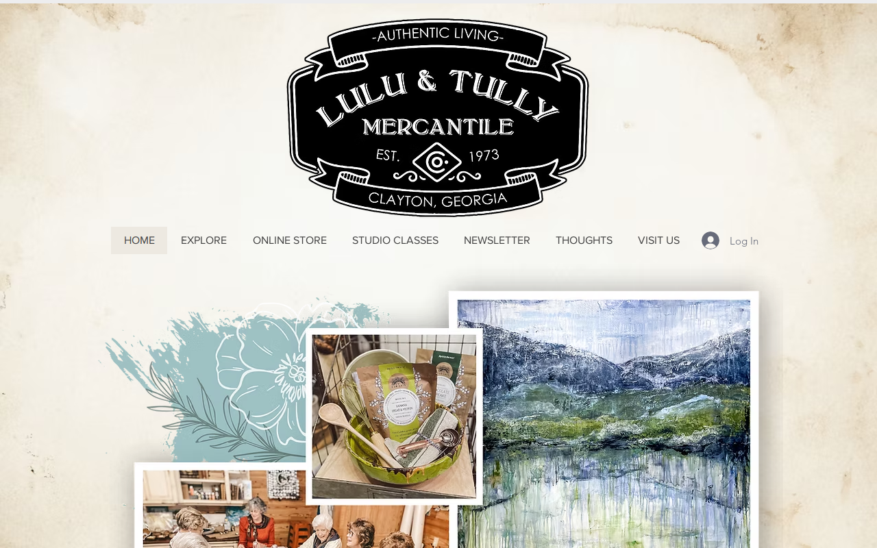 Lulu and Tully Mercantile website preview