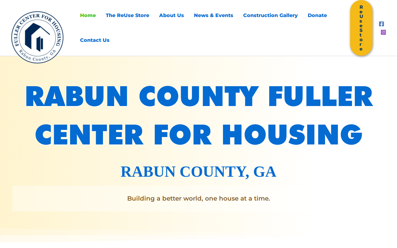 Habitat for Humanity Restore Rabun County website preview