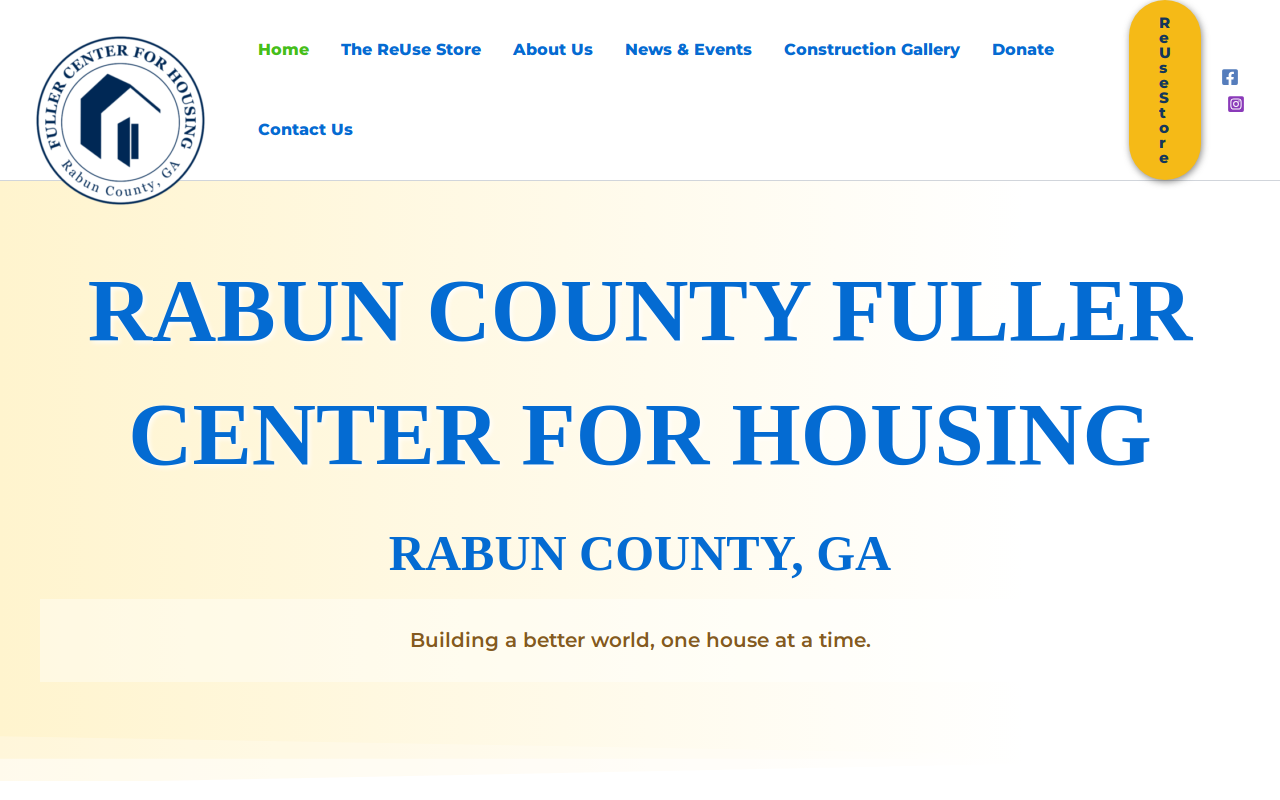 Rabun County Fuller Center For Housing, Inc. website preview