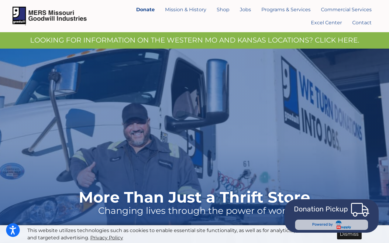 Goodwill Retail Store website preview