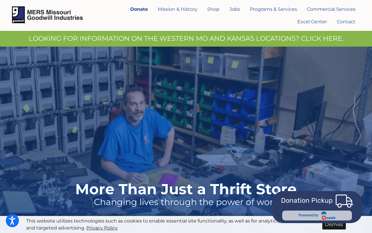 Goodwill Store and Donation Center website preview