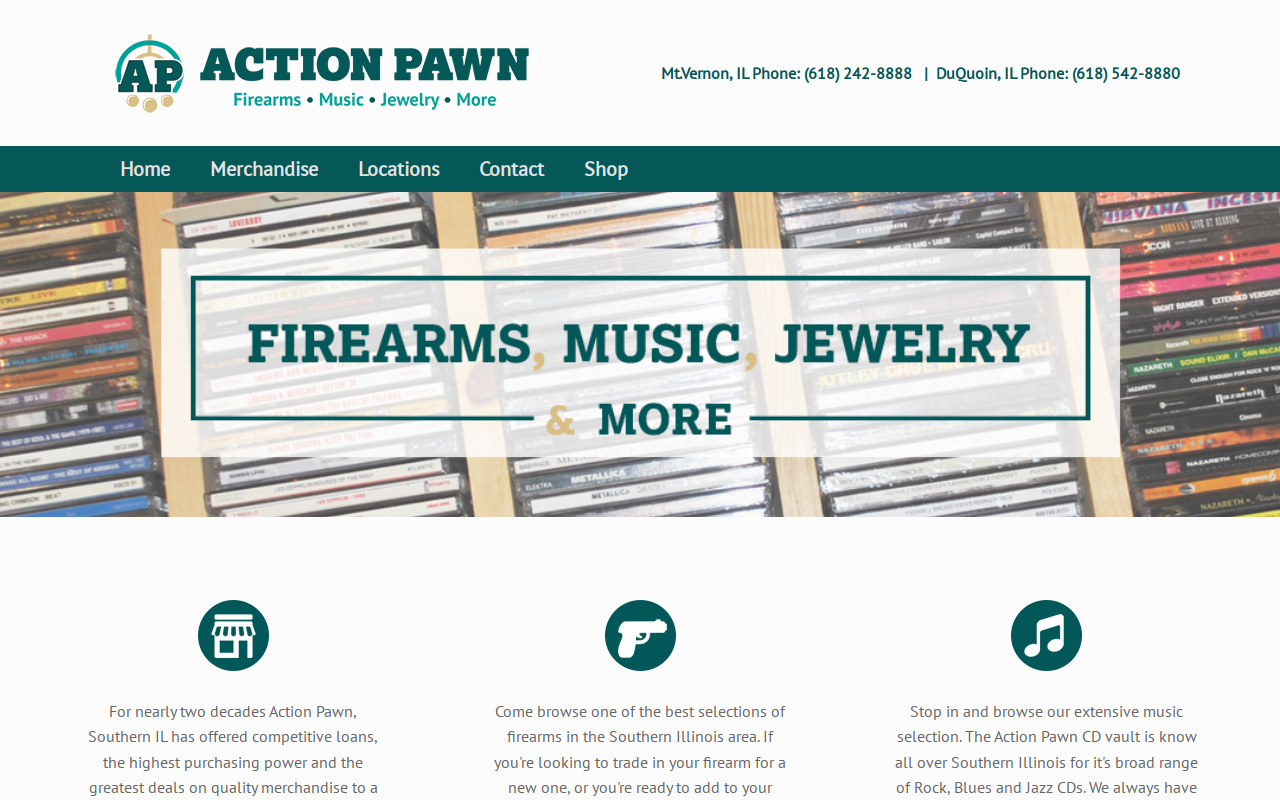 Action Pawn website preview