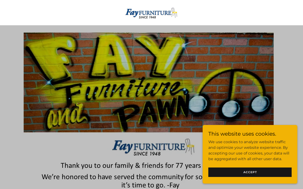 Fay Furniture, Inc. website preview