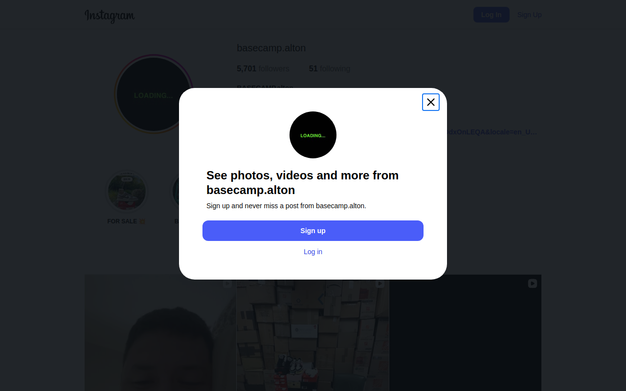 Basecamp - Alton website preview