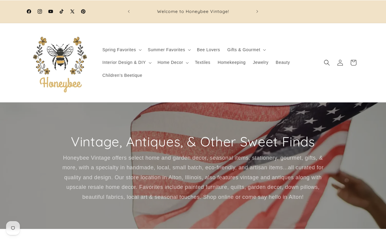 Honeybee Vintage website preview