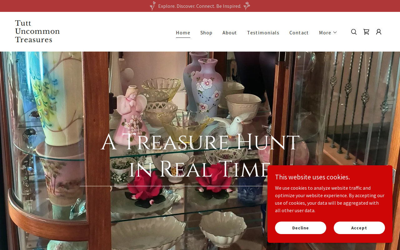 Tutt Uncommon Treasures website preview