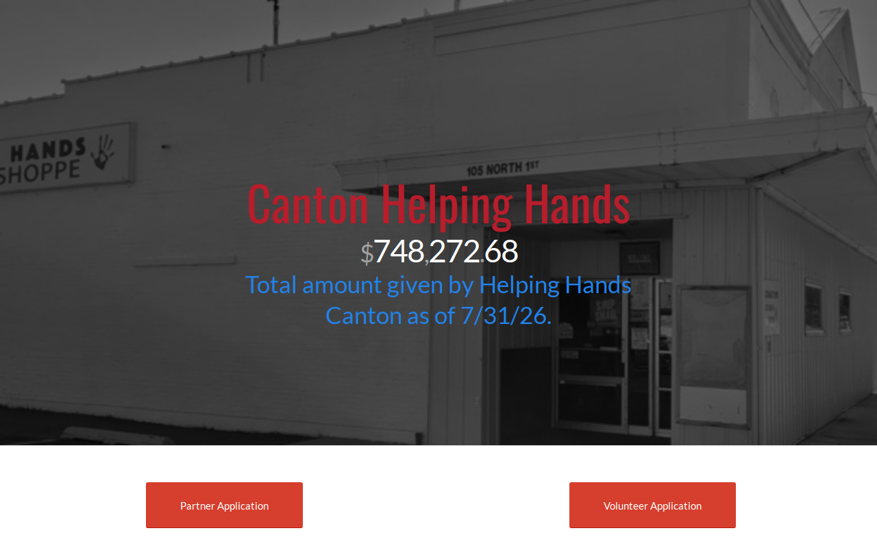 Helping Hands Resale Shoppe website preview