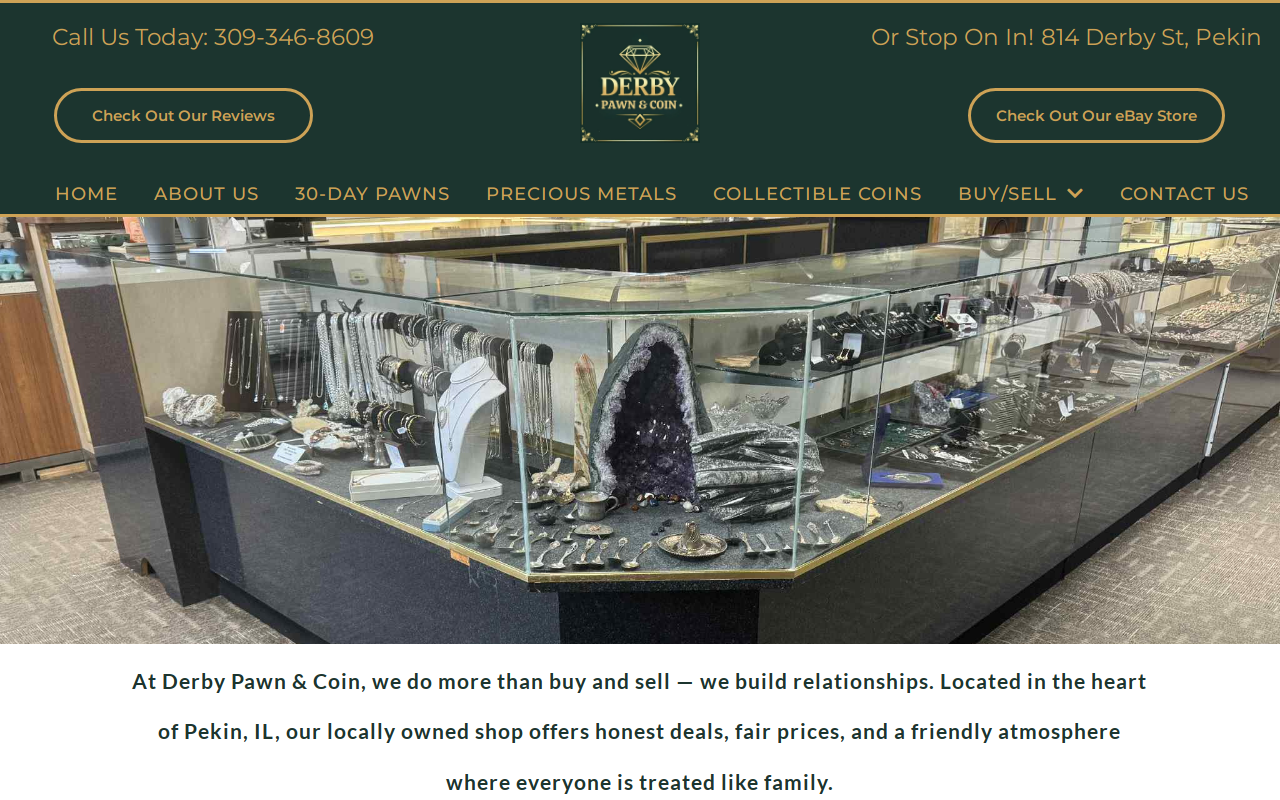 Derby Pawn website preview