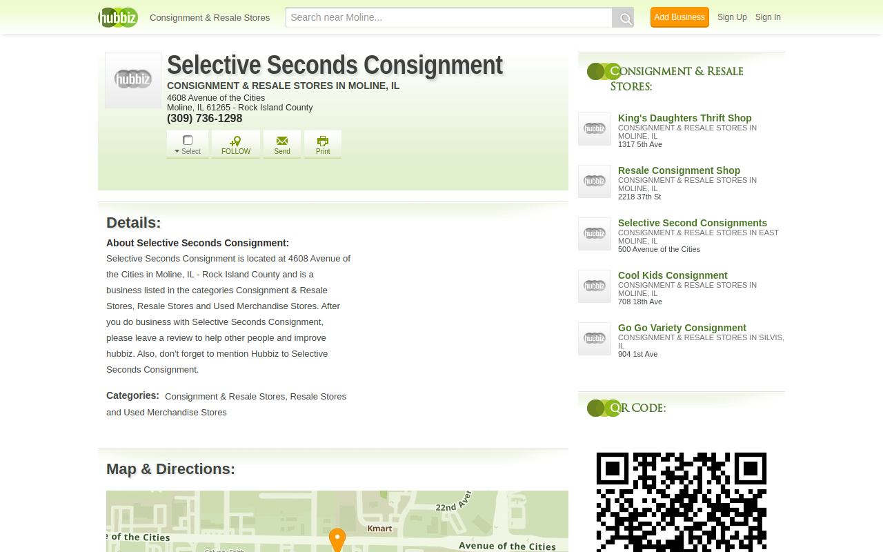 Sassy Seconds website preview