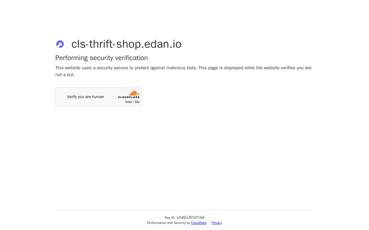 CLS Thrift Shop website preview