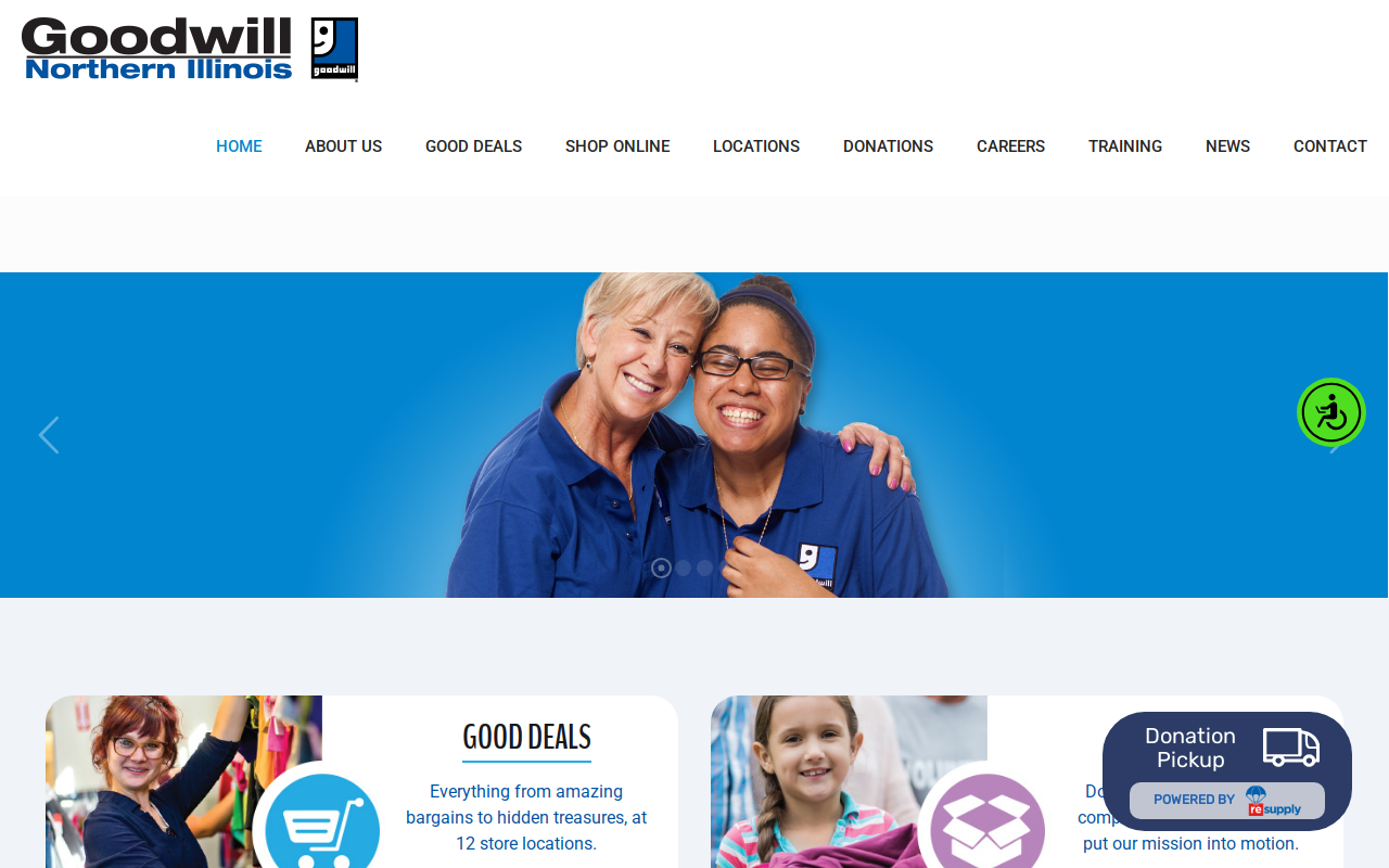 Goodwill Industries Of Northern Illinois website preview