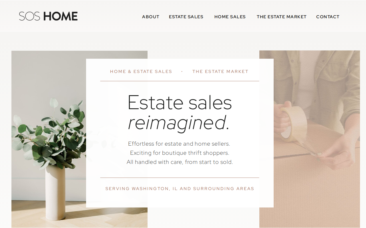 SOS Home website preview