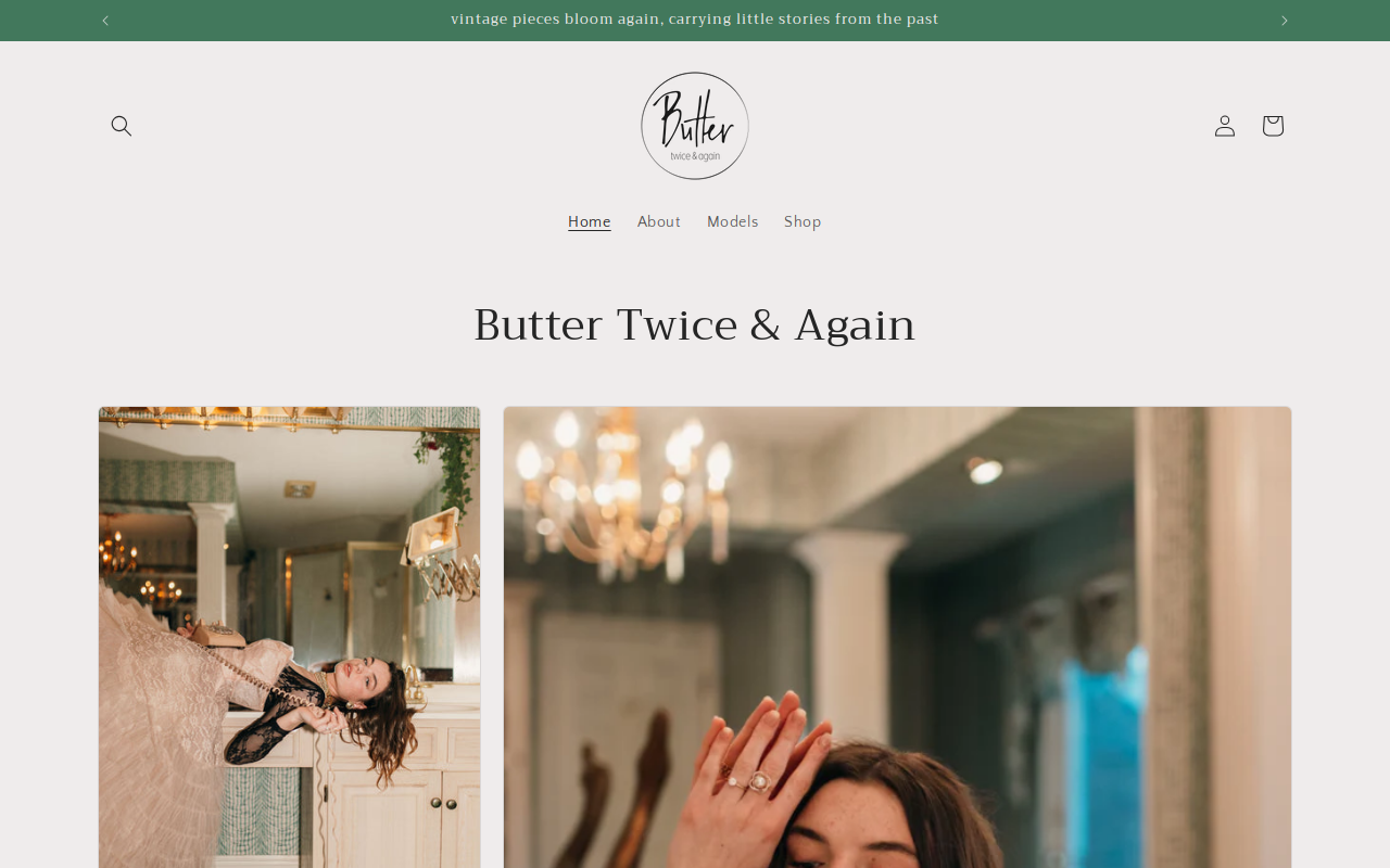 Butter Twice & Again website preview