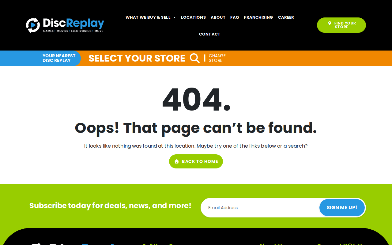 Mega Replay Bloomington website preview